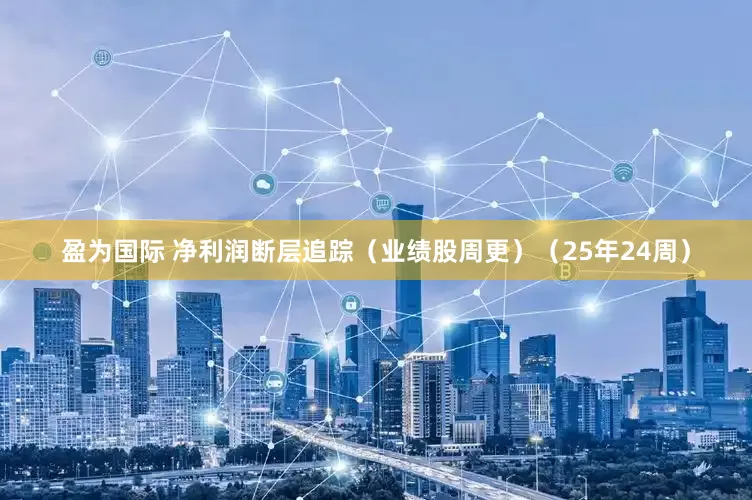 盈为国际 净利润断层追踪（业绩股周更）（25年24周）