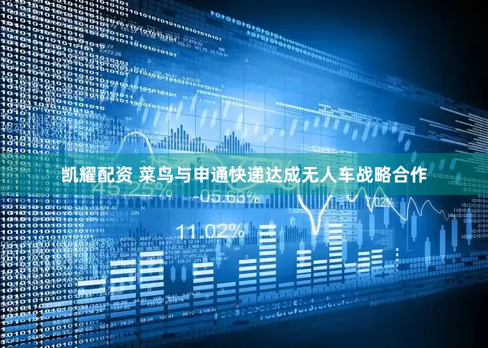 凯耀配资 菜鸟与申通快递达成无人车战略合作